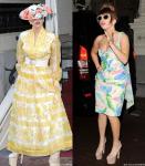 Lady GaGa Shows Off New Floral Hat in Amsterdam