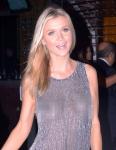 Joanna Krupa Exposes Nipples in Translucent Top During Dinner Date