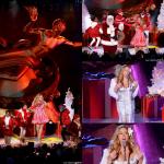 Mariah Carey Sings and Shows Off Revealing Outfits at Rockefeller Tree Lighting Show