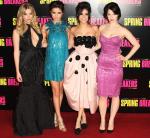 Selena Gomez and Vanessa Hudgens Go High Fashion for 'Spring Breakers' Paris Premiere