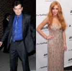Charlie Sheen Helps Lindsay Lohan Pay for Half of Her amfAR Gown