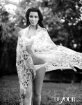 Kim Kardashian Flaunts Pregnant Bikini Body for DuJour Magazine