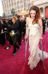 Oscars 2013: Injured Kristen Stewart Wears Crutches on Red Carpet