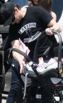 Jeremy Renner Takes Newborn Daughter Ava Out in Los Angeles