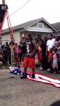 Lil Wayne Steps on American Flag During 'God Bless Amerika' Video Shoot