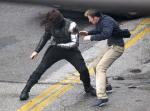 Sebastian Stan and Chris Evans Shoot Fighting Scene of 'Captain America: The Winter Soldier'