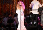 Injured Mariah Carey Performs at MLB Charity Concert