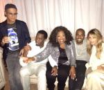 Kim Kardashian Shares Pictures of Her Hanging Out With Kanye West, Oprah Winfrey and P. Diddy