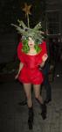 Lady GaGa Dresses as Christmas Tree in London