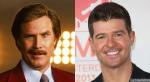 Ron Burgundy and Robin Thicke Team Up for 'Ride Like the Wind' Cover