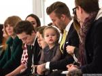David Beckham and Children Support Victoria Beckham at New York Fashion Week