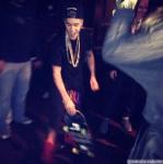 Justin Bieber Pictured Skateboarding at Super Bowl Party