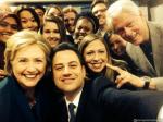 Jimmy Kimmel Recreates Ellen DeGeneres Epic Selfie With the Clinton Family