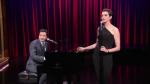 Anne Hathaway and Jimmy Fallon Perform Broadway Version of Rap Songs