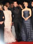 Robert Pattinson and Julianne Moore Attend Rainy Premiere of 'Maps to the Stars' at Cannes