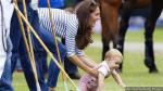 Kate Middleton and Prince George Cheer Prince William On at Polo Match