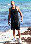 Will Smith Followed by Topless Woman on the Beach in Ibiza