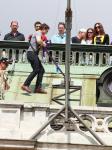 Pics: Tom Cruise Scaling the Roof of Vienna State Opera House for 'Mission: Impossible V'