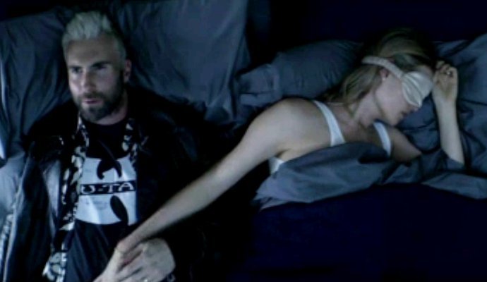 Adam Levine and Behati Prinsloo Get Under the Blanket in Maroon 5's 'Cold' Video Sneak Peak