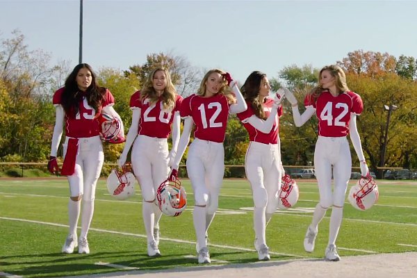 Adriana Lima, Behati Prinsloo and Three Other Angels Play Football in New Victoria's Secret Ad