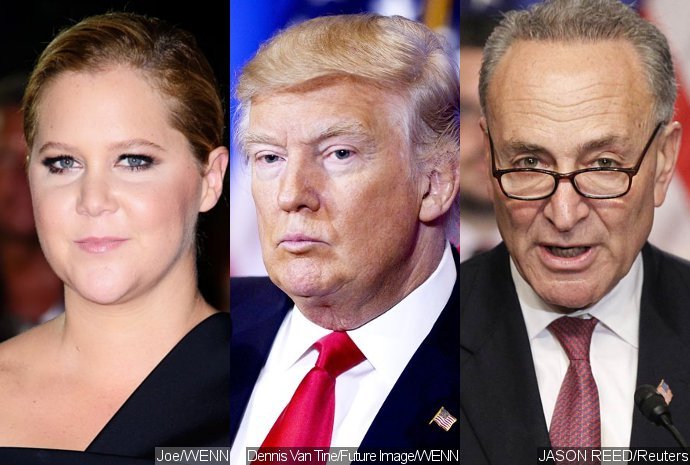 Amy Schumer Slams Donald Trump for Calling Chuck Schumer's Tears Over Muslim Ban 'Fake'