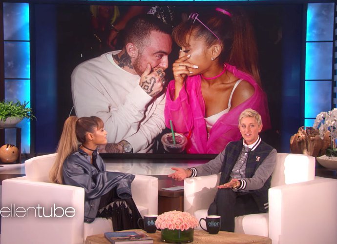 Too Cute! See Ariana Grande Blush While Confirming Mac Miller Relationship on 'Ellen'