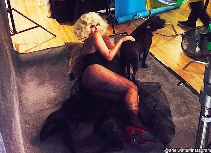 Ariel Winter Channels Marilyn Monroe With Blonde Wig for Racy Photo Shoot