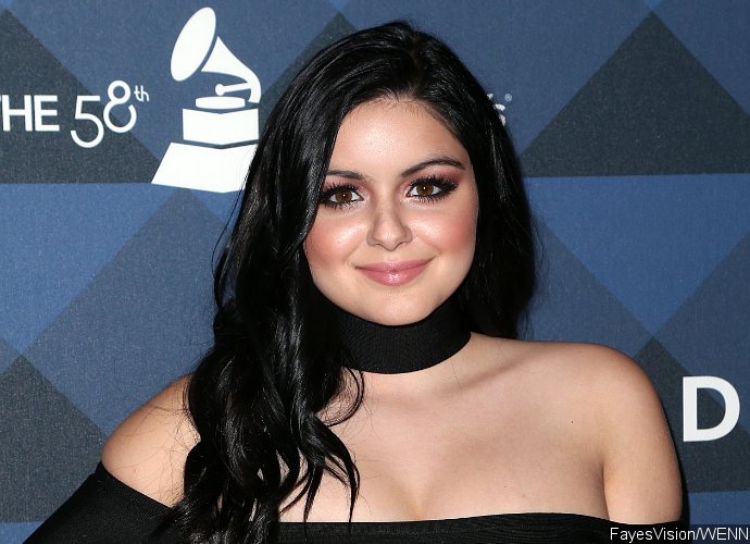 Ariel Winter Flaunts Major Cleavage and Brand New Tiger Tattoo in Sexy Dress