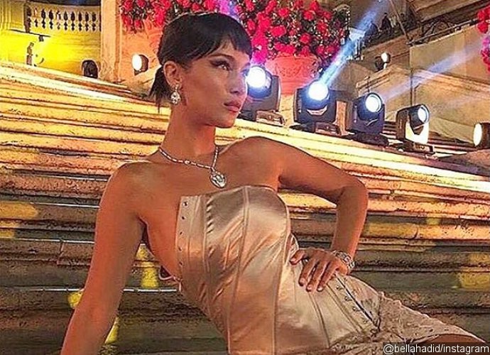 Bella Hadid Turns Heads in Daring Dress as She Debuts Short Bangs at Perfume Launch in Italy