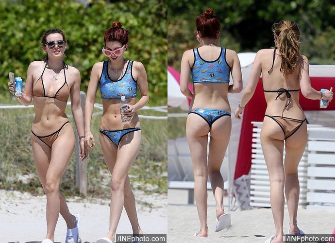 Bella Thorne and Her Sister Dani Flaunt Their Hot Bodies in Sexy Bikinis
