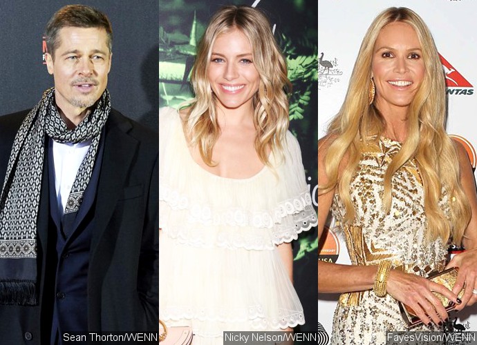 Living Life to the Fullest! Brad Pitt Caught Cozying Up to Sienna Miller and Elle Macpherson