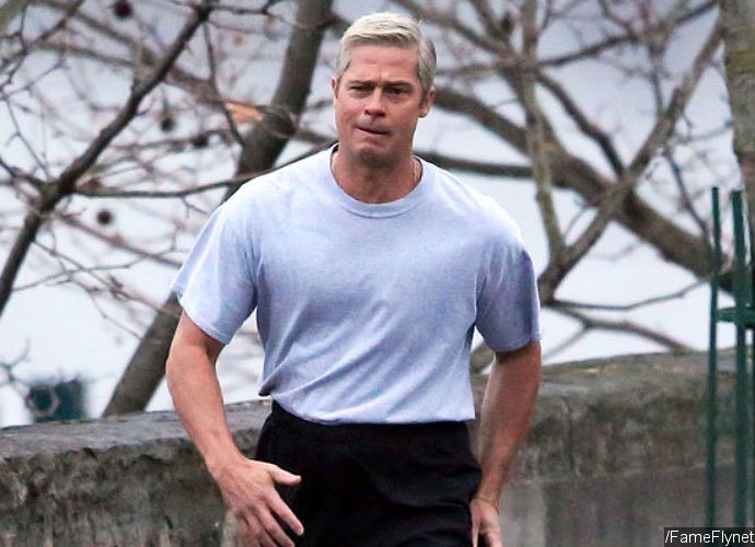 Check Out Brad Pitt's Bizarrely Flawless Look on Set of Netflix's 'War Machine'