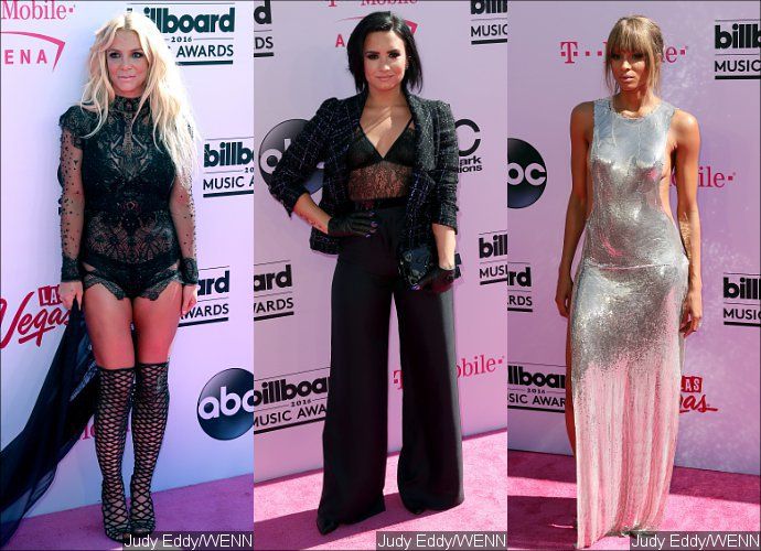 Billboard Music Awards 2016: Britney Spears, Demi Lovato, Ciara Glam Up on Red Carpet