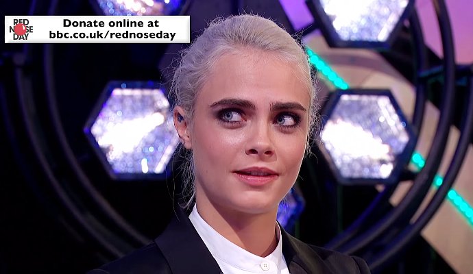 Awkward! Cara Delevingne's Forced to Talk Having Sex on a Plane as Her Dad Watches From the Audience