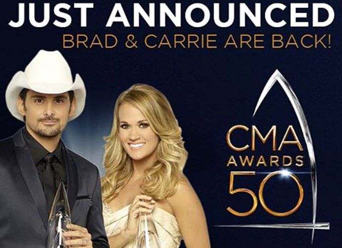 Carrie Underwood and Brad Paisley Returning to Host 2016 CMA Awards