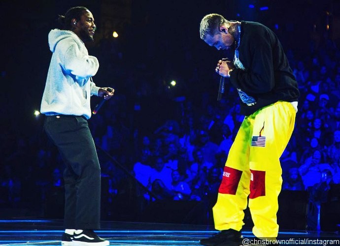 Chris Brown Brings Out Kendrick Lamar on 'Party Tour' in Anaheim