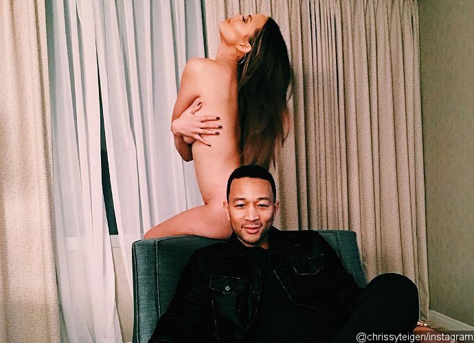 Chrissy Teigen Goes Completely Nude While Posing With John Legend