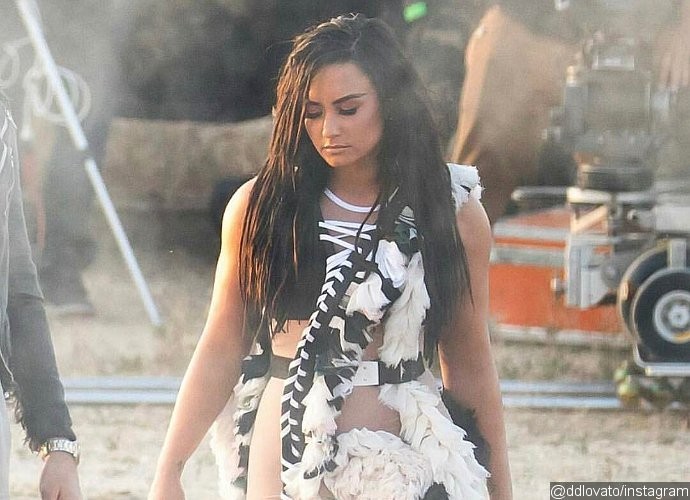 Demi Lovato Goes Sexy Tribal in Sneak Peek of New Music Video