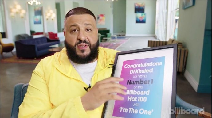 DJ Khaled Takes Over Social Media to Celebrate Billboard Hot 100 No. 1 Debut of 'I'm the One'