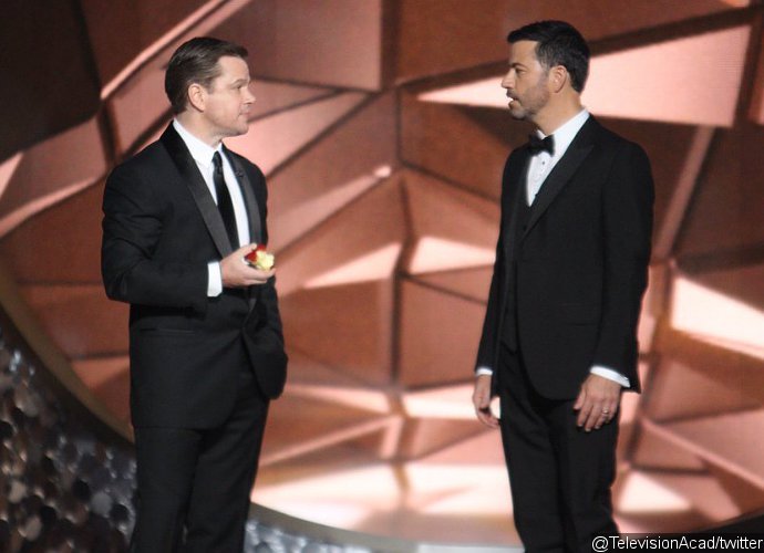 Emmys 2016: Watch Matt Damon Crash Jimmy Kimmel's Hosting Gig and Mock the Host's Loss