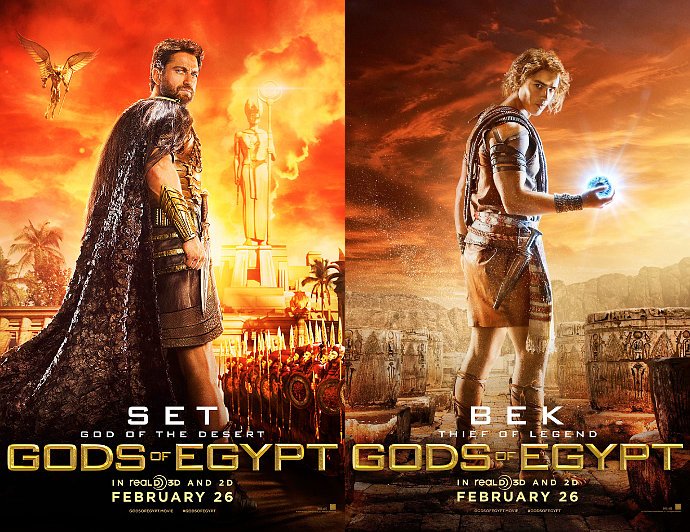 See Gerard Butler as Savage Ruler in 'Gods of Egypt' New Poster