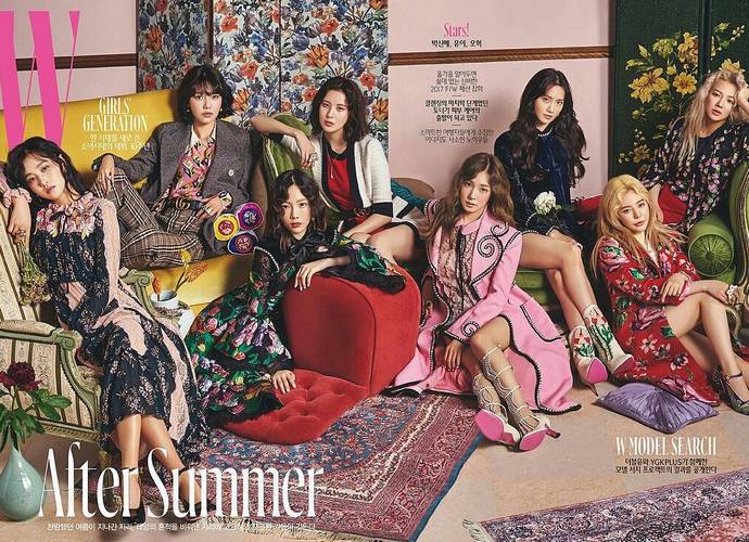 Girls' Generation Graces the Cover of W Korea for Their 10th Anniversary