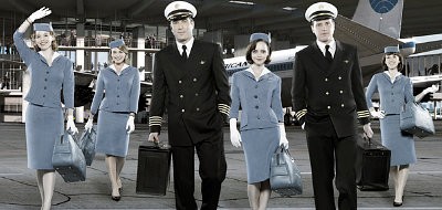  Pilots and stewardess have a thrilling flight on 'Pan Am' 