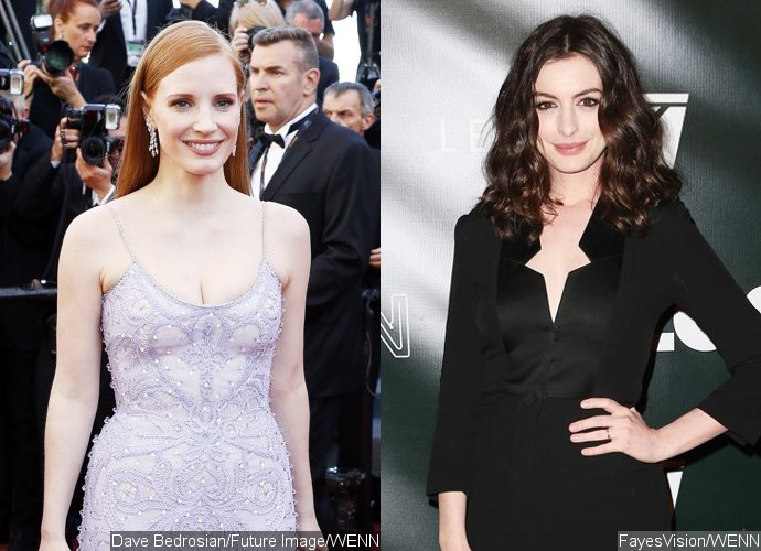Jessica Chastain Parties With Anne Hathaway Before Getting Married This Weekend