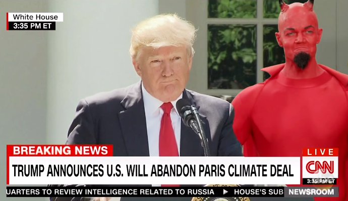Jimmy Kimmel Explains How Devil Plays Part in Trump's Decision to Leave Paris Climate Accord