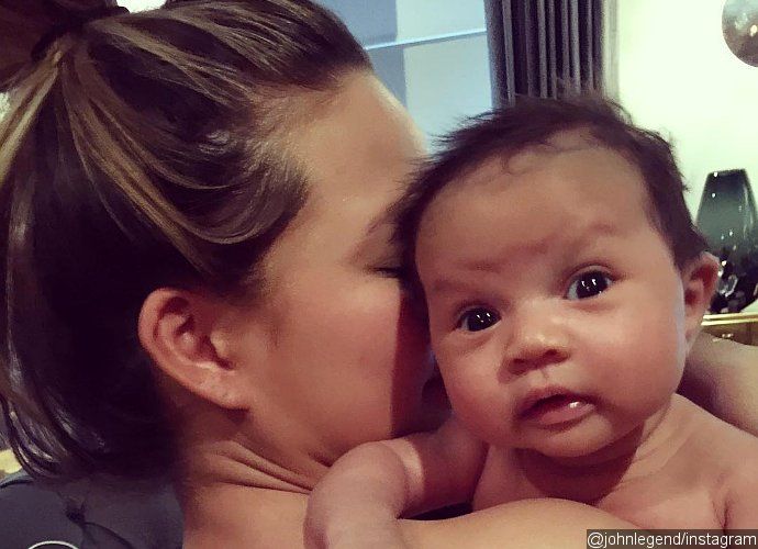 John Legend Shares New Picture of Baby Luna. Take a Look at Her 'Burpface!'