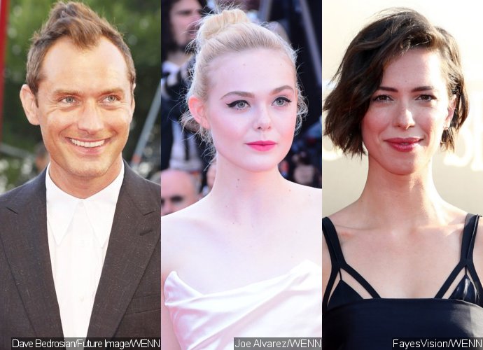Jude Law, Elle Fanning and Rebecca Hall Brave the Rain When Filming Woody Allen's New Movie