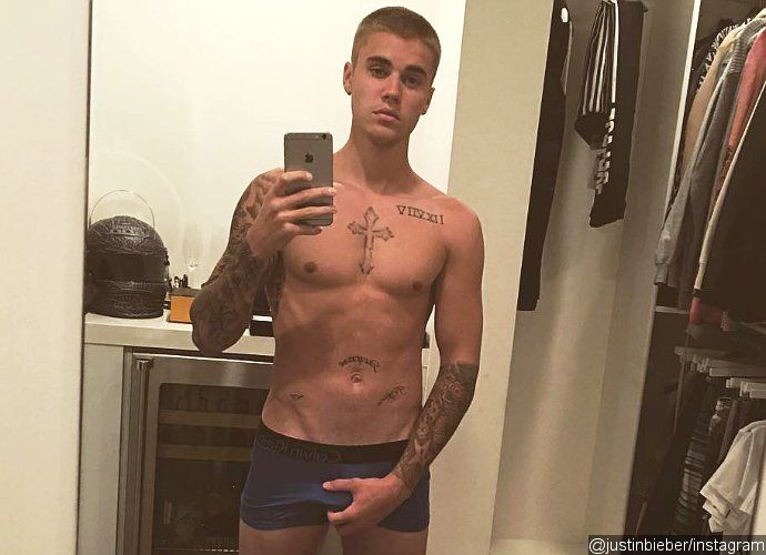 Justin Bieber Strips Down to Underwear, Holds His Crotch in Bizarre Racy Picture