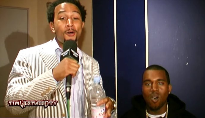Watch Kanye West and John Legend's Never-Before-Seen 2004 Backstage Freestyle