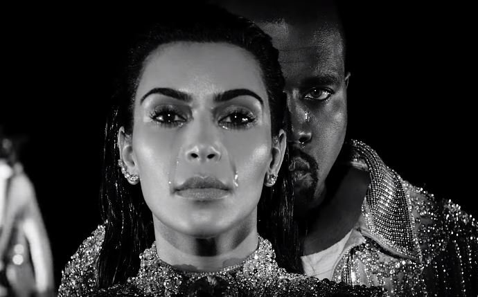 Watch Kanye West and Kim Kardashian Shed Tears in 'Wolves' Music Video